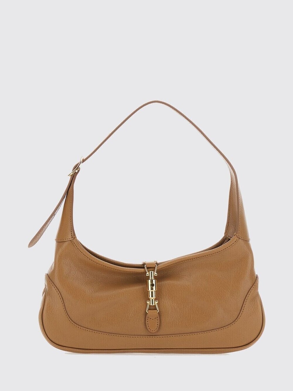 Gucci Jackie Hobo Shoulder Bag Leather Beige Tan